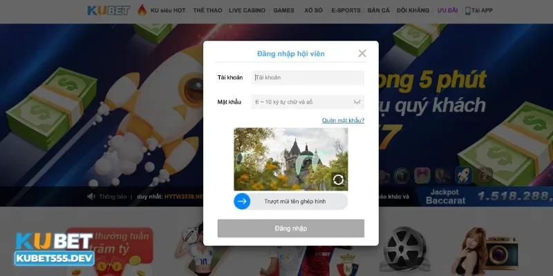 Hướng dẫn cách thức đăng nhập Kubet
