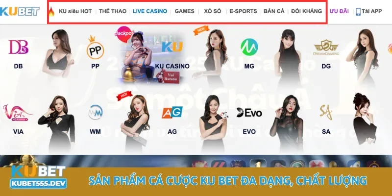 Kubet cung cấp kho game đa dạng, chất lượng