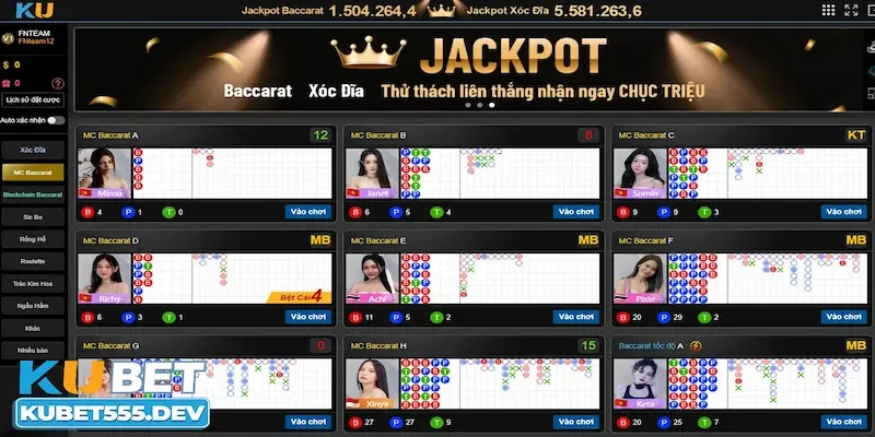 kỹ năng chơi Baccarat Thần Tài Kubet
