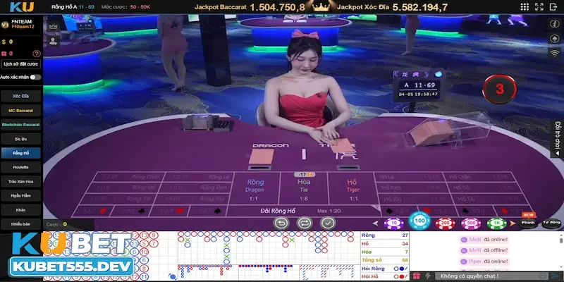 Luật cơ bản trong cách đánh bài Long Hổ casino Kubet