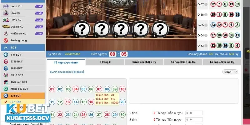 Người chơi đã dành được phần thưởng tại game xổ số