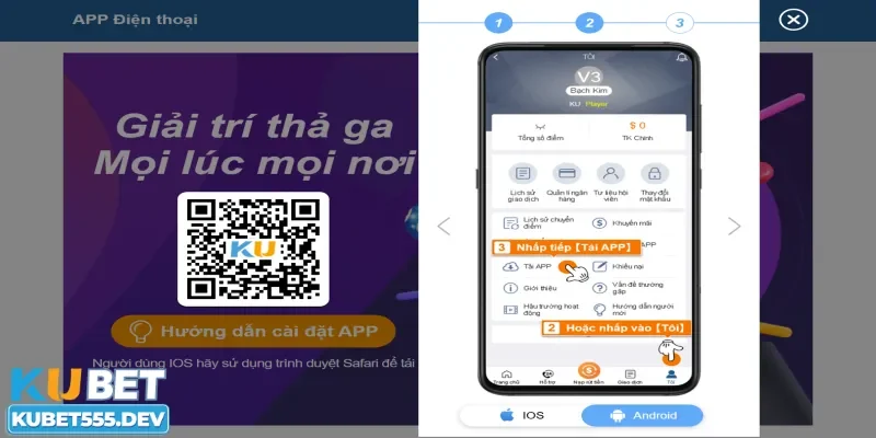 Lợi ích khi người chơi tải app Kubet