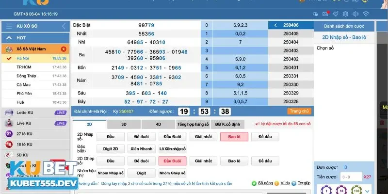 Theo dõi kinh nghiệm soi cầu đề Đầu Đuôi Kubet lâu dài
