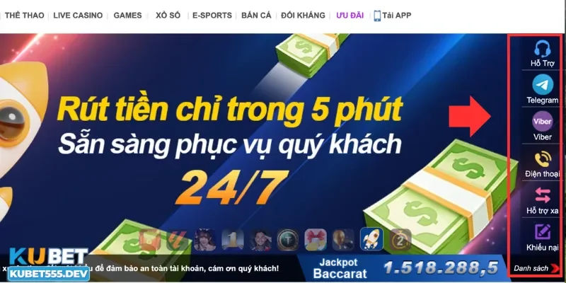 Tổng hợp các kênh liên hệ Kubet