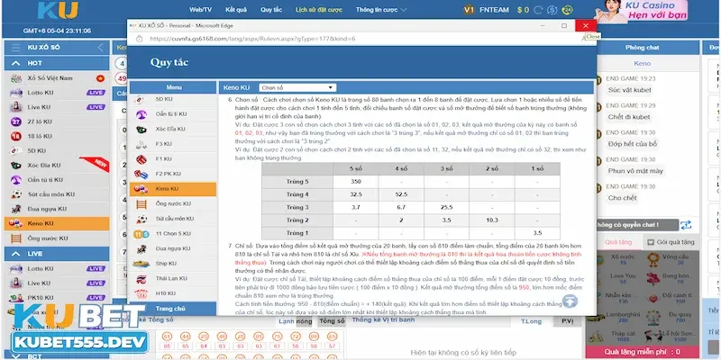 Tổng quan về cách chơi Keno Kubet 