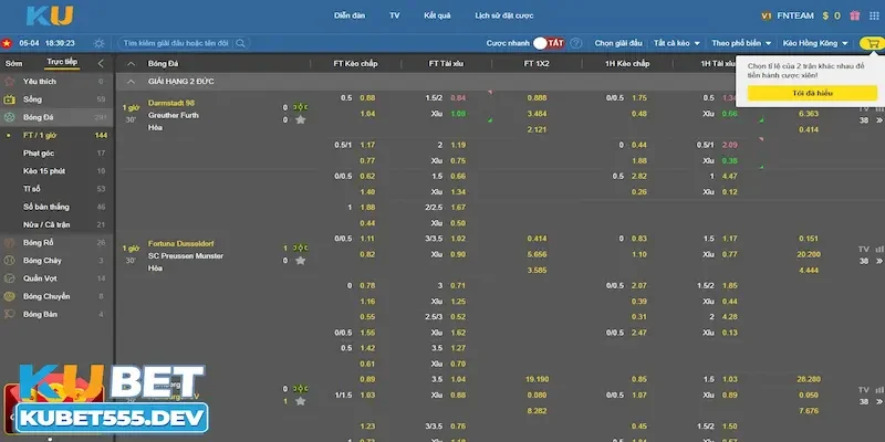 Top người chơi giành thưởng trong sảnh thể thao