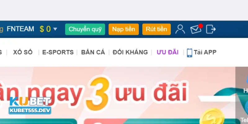 Vấn đề nạp - rút tiền Kubet có nhanh không được quan tâm